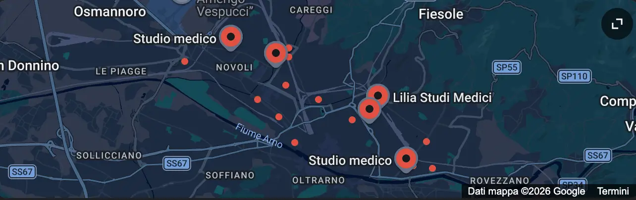 Mappa Studio Medico Dr. Bellanori